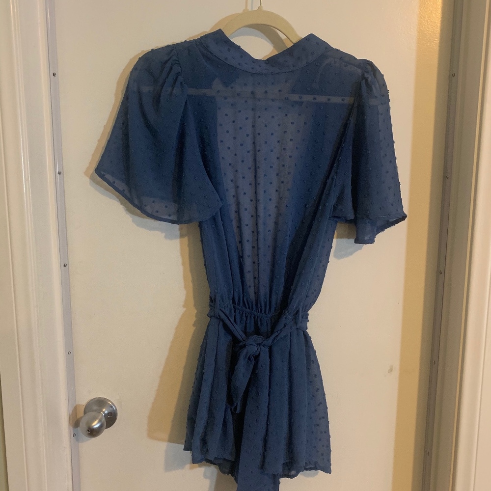 Polka Dot Sheer Romper